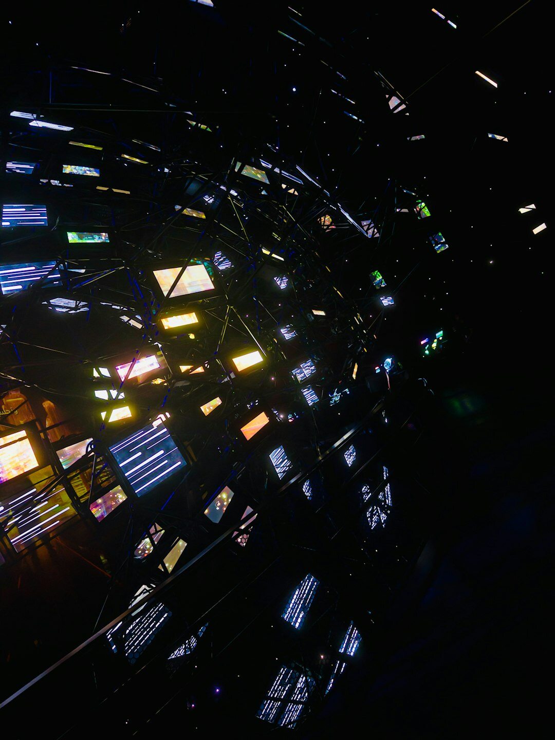 futuristic news studio